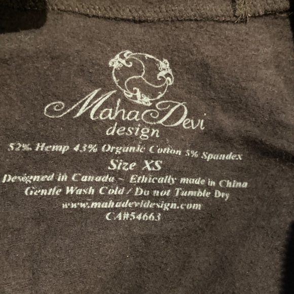 Maha Devi Organic Cotton & Hemp Tunic Hooded Jacket / XS - Picture 8 of 8